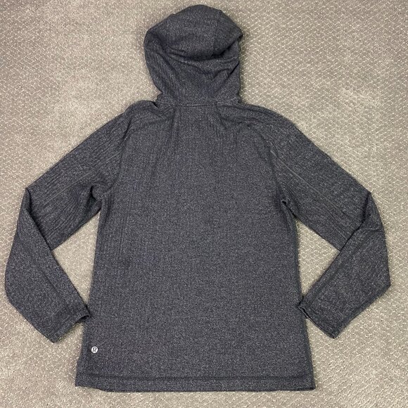 Lululemon Surge Warm Hoodie Men's Medium Gray 1/4 Zip Pullover Performance Gym - Picture 4 of 11